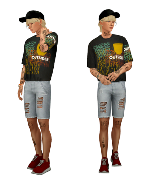 TS4 Menswear Lookbook #2 Skin 1, 2 / Hair / Eyebrows / Eyes / Nosemask / Lips Clothing - TopKam