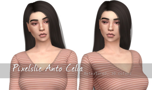 Anto Celia retextured!- 30 natural colours- Custom thumbnail- Mesh NOT included- Credits to pooklet,