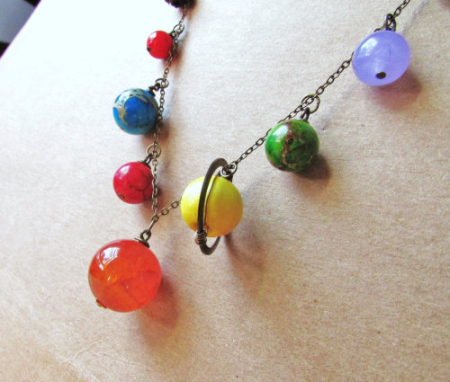 senoritaseabitch: uranus09: 107422: wickedclothes: Solar System Necklace Mercury, Venus, Earth, Mars