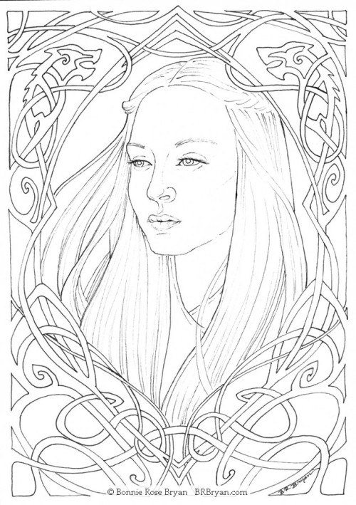 Sansa Stark (a work in progress)ink, on paperThe finished illustration, in colour:https://bonnierose
