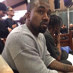 kanyewesthq:  Kanye and Travis Scott sitting