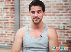 traveladdict227:   Brant Daugherty on ClevverTV's interview.     Just so cute and hot - woof