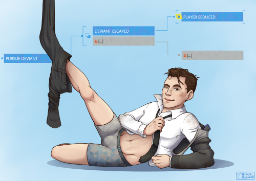 unibear-bob:My entry for @connor-sent-by-cyberlife ‘s Detroit Become Human Pin Up Calenda