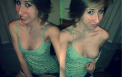 starfireprincess shows off in this adorable diptych