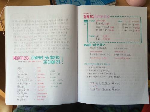 kaiami:  I’d gotten a lot of asks asking for more notebook pages after posting my notes from college, but I hadn’t had to take notes for school again until recently. Here’s some pages from the notebook I’m currently using.