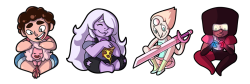 lesliesketch:  Designs for Steven Universe Charms I’ll be selling at Fanime this year! C: &lt;3!!