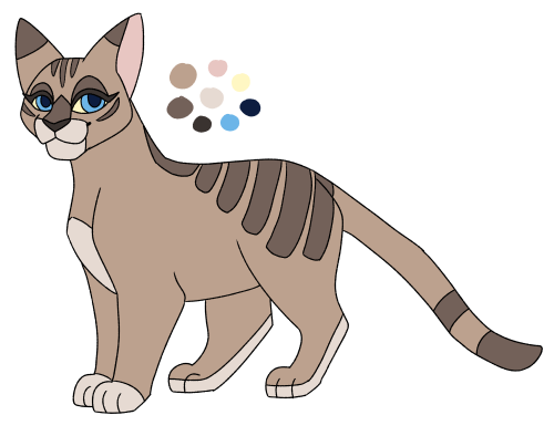 Fallowfern, inspired by Alex Harrier’s design. I love the idea of fern shaped tabby stripes! Also we