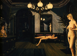 lionofchaeronea:  Night Train, Paul Delvaux,