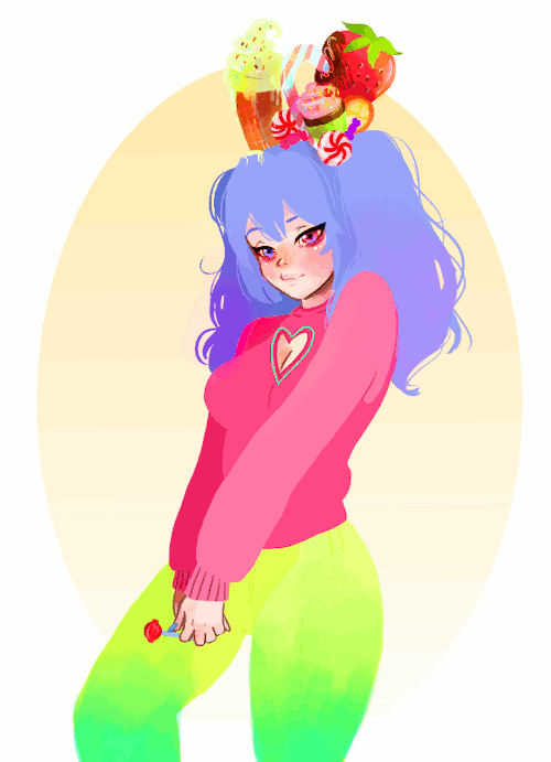 rifqa:  blinking candy queen 
