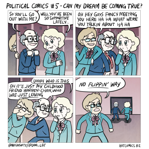 Political Comics #5!Written by Brandon SheffieldDrawn by Dami Lee