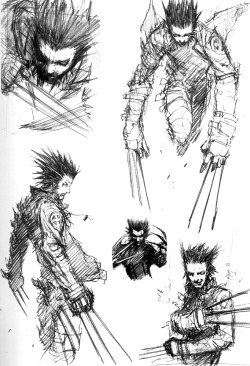 ryuseigum:  Illustrations by Tsutomu Nihei (Wolverine: Snikt!)