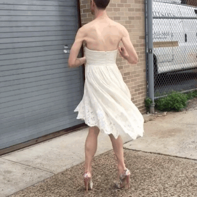 jeffreymarsh:  THE FIRST NONBINARY MODEL FOR BRIDALhttp://offbeatbride.com/gender-fluid-wedding-dress/