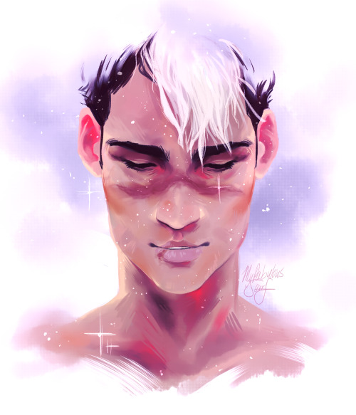 mypabulousscarf: still chugging away on those voltron glowy star portraits 