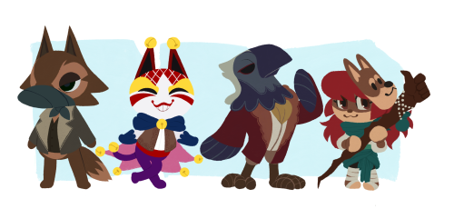 neasura:Bit of an old piece but sometimes you gotta draw your dark fantasy DND party as animal crossing characters for your health. JUST REMEMBERED I CAN POST THE ALT NOW