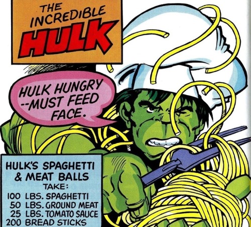 Hulk must feed face