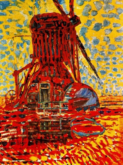 tierradentro:“Mill In Sunlight: The Winkel Mill”, 1908, Piet Mondrian.