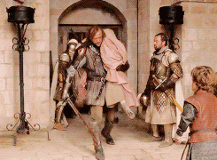 meggiry-khaleesi:everybodyrelaxigotthis:myshipperheart:Clegane lifted her to the ground. His white c
