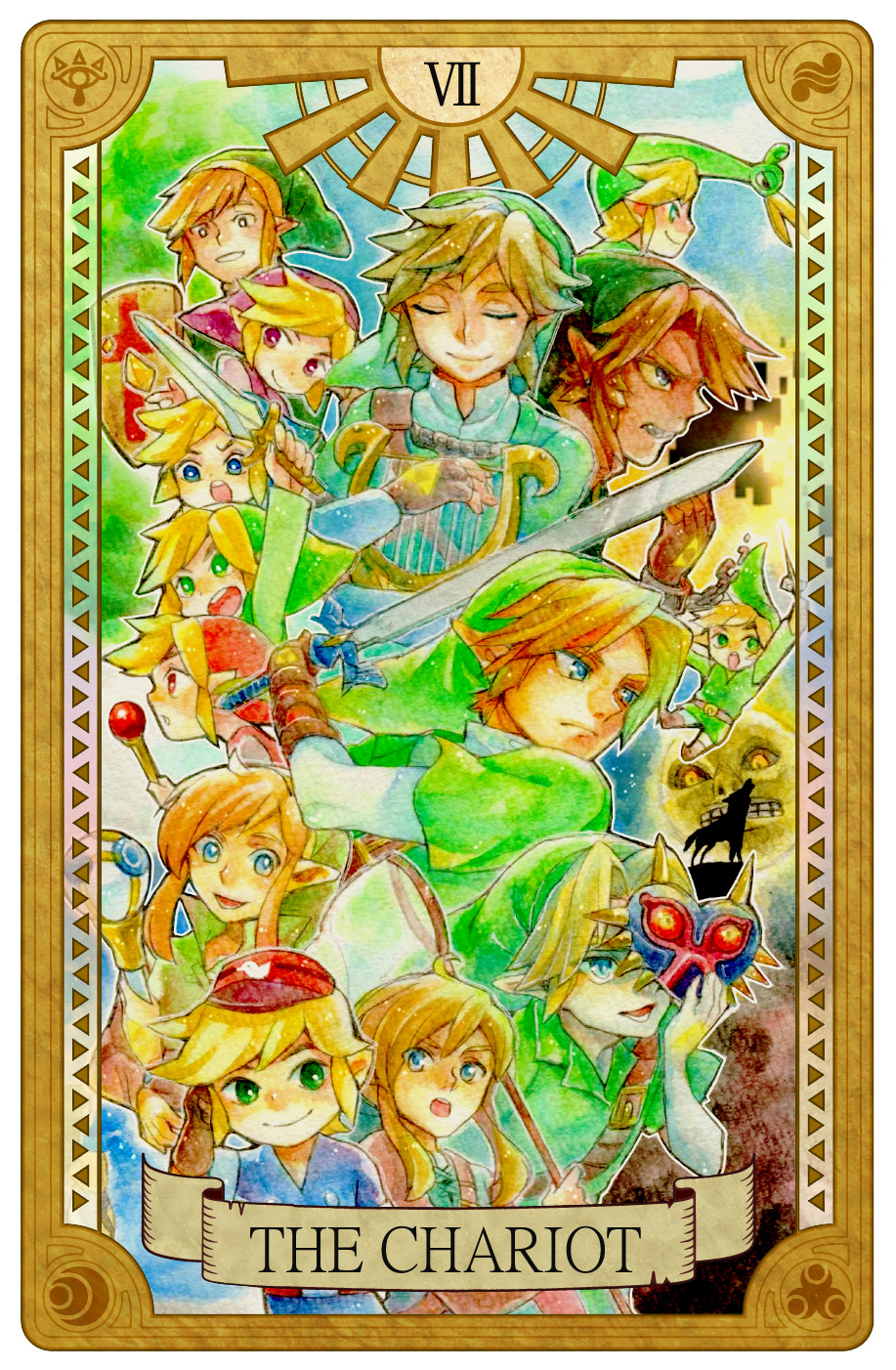                             The Legend of Zelda Tarot Cards 0 - IX