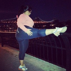 ladyshears:  #workoutflow #FDRDrive #outdoorfitness #toningup #stretching  Harlem!!!