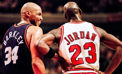 Charles Barkley and Michael Jordan 1993 NBA Finals