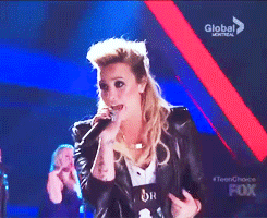 XXX demisfighter:  Demi performing Made In The photo