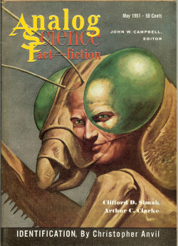 Analog magazine, May 1961.  Cover art by