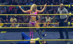 Alexa Bliss’ victory pose 1