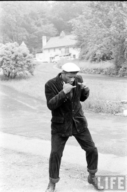 Floyd Patterson in training for rematch with Ingemar Johansson(George Silk. 1960)