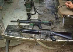 vietnamwarera:  CAR-15 and M16 side by side 