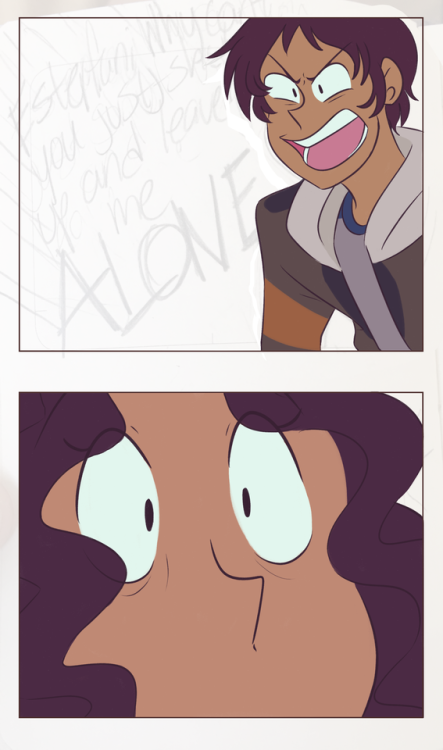 “Don’t worry about me.”A “langst” comic I was doing a while ago, but idk if I’m gonna finish it so I