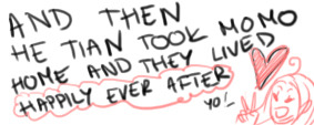 ringo-smile:  This is what happens when I’m being left without TianShan for too