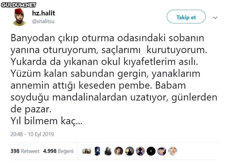 Banyodan çıkip oturma...