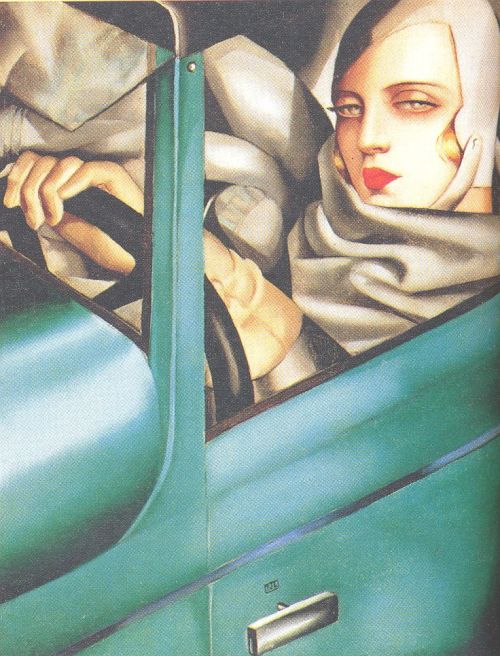  Tamara de Lempicka (1898-1980): Autoportrait (Tamara in a Green Bugatti)