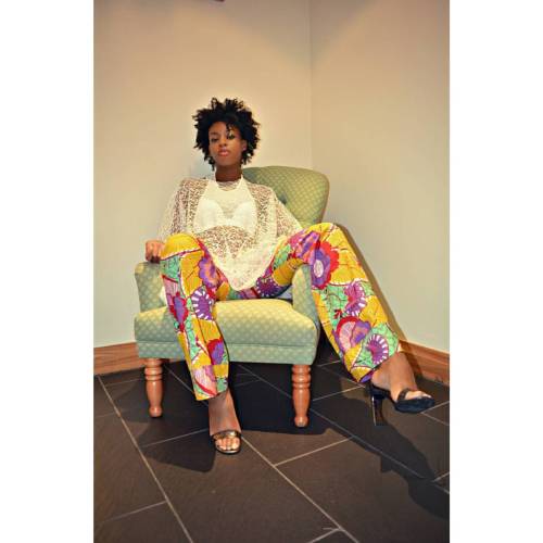 DUMEBI by Dume DumePhotographed by @missmgphotography #fashion #retro #bellbottoms #flowers #afr