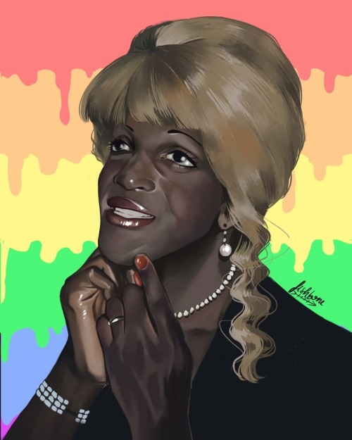 Happy pride month! I wanted to paint this tribute to Marsha P Johnson to remember her beautiful soul