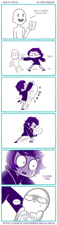 kotikaleo:prpls-drpls: 17: Draw My Ocs AhhahahahThis is literally my reaction to fanarts.