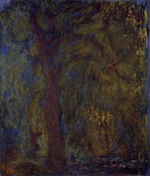 Weeping Willow  - Claude Monet ( 1921 - 1922) rightWeeping Willow  - Claude Monet ( 1918 - 1919)   l