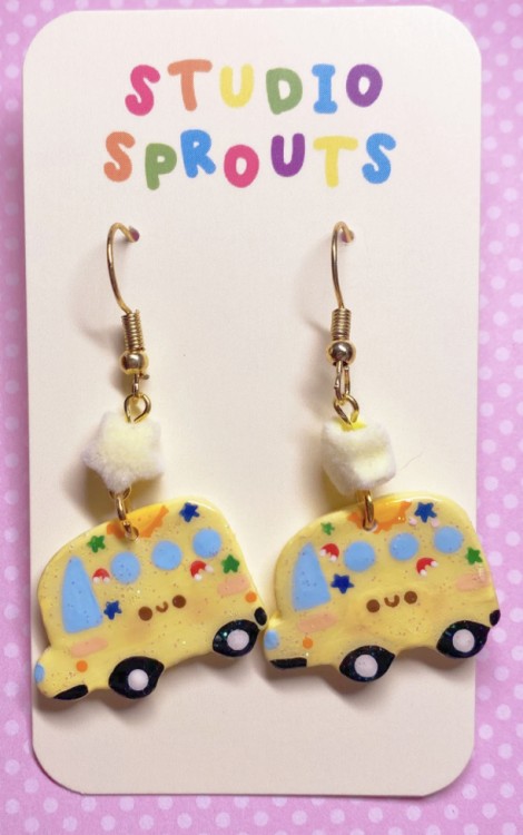 The Magic School Bus Earrings by studiosprouts