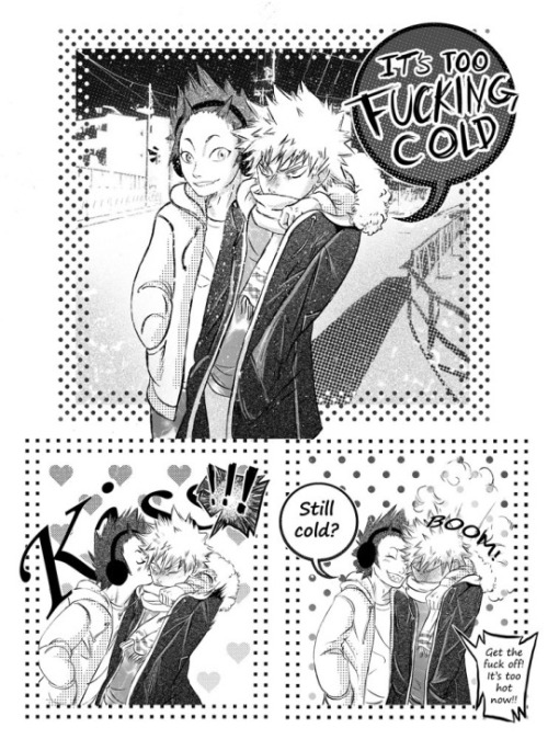 This was my first Kiribaku comic! It’s been about 4 years now! Cheers,~JoyCandyfluffs.com Supp