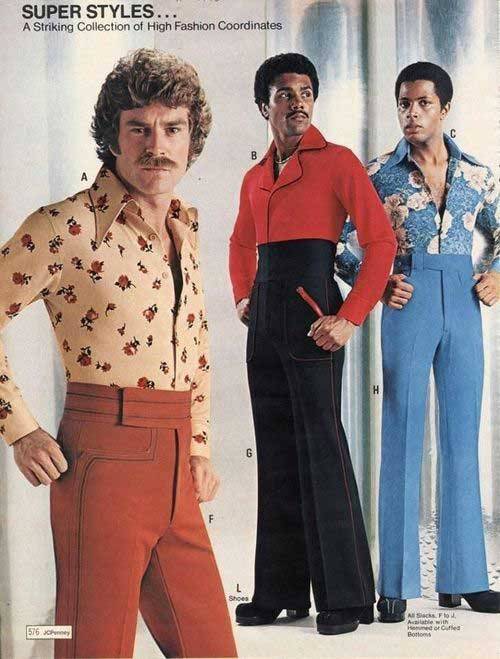 ryannightnightbergara: ryannightnightbergara: the height of men’s fashion was whatever the hell was going on with pants and collared shirts in the 70s we’re never going to beat this so can we please just stop trying 