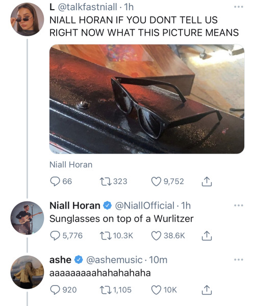 Niall’s recent Twitter activity - 03/19