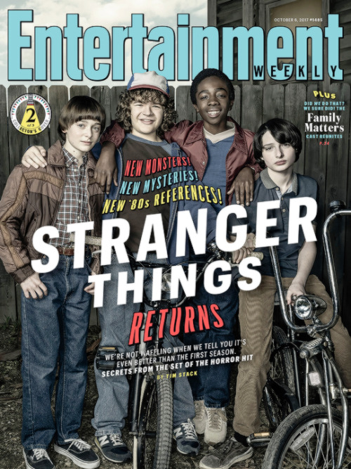 Stranger Things’ cast for Entertainment Weekly (October 6, 2017)