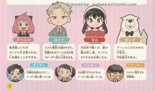 Spy X Family Workbook Scans - Part 1