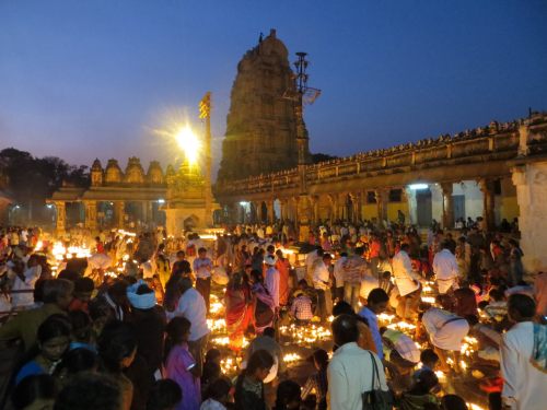 Diwali at Virupaksha Shiva temple, Hampi, Karnataka