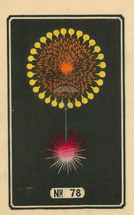 itscolossal: Hundreds of Japanese Firework Illustrations Now Available for Free Download  @aeid