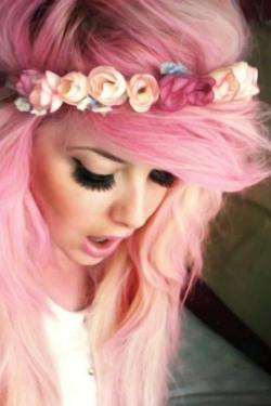 faptablous:  Pastel Pink Hair  | via Tumblr on We Heart It - http://weheartit.com/entry/57834796/via/iPukeRainBowzi