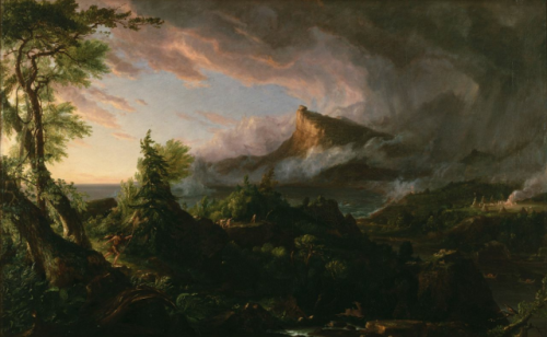 life-imitates-art-far-more: Thomas Cole (1801-1848) The Course of Empire: “The Savage State&rd