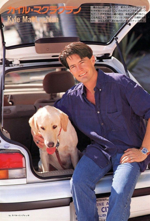 renmorris:i have a folder that’s just pictures of kyle maclachlan with dogs