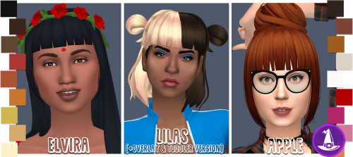 simthing-clever:Straight Across Bangs Dump UPDATED: 01/24/2022 ADDED TWH V2 SWATCHES Defaults &amp