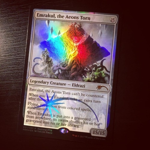 Emrakul, the Aeons Torn (Regional PTQ Promo)#mtg #magic #magicthegathering #mtgcard #tcg #cardgame